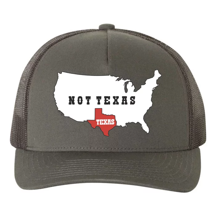 Texas Not Texas Map Yupoong Adult 5-Panel Trucker Hat