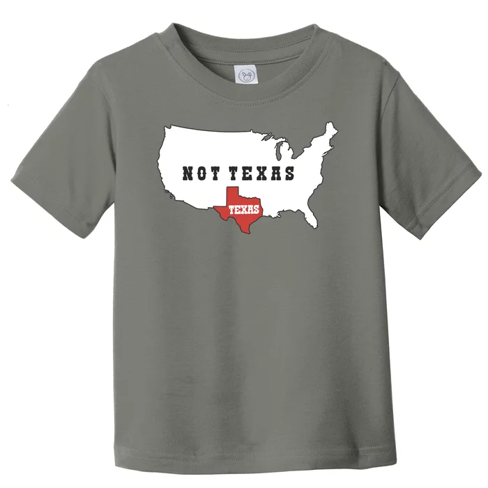 Texas Not Texas Map Toddler T-Shirt