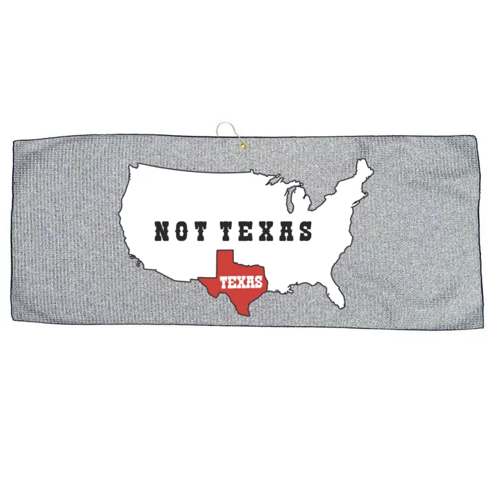 Texas Not Texas Map Large Microfiber Waffle Golf Towel