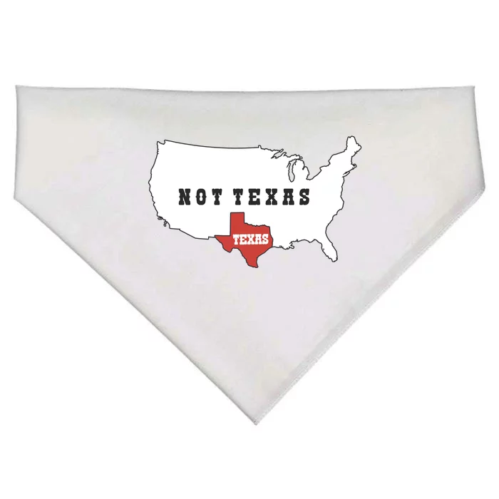 Texas Not Texas Map USA-Made Doggie Bandana