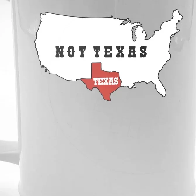 Texas Not Texas Map Front & Back Beer Stein