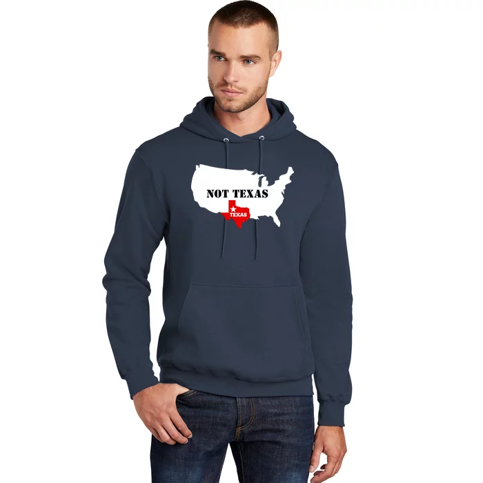 Texas Not Texas Map Hoodie