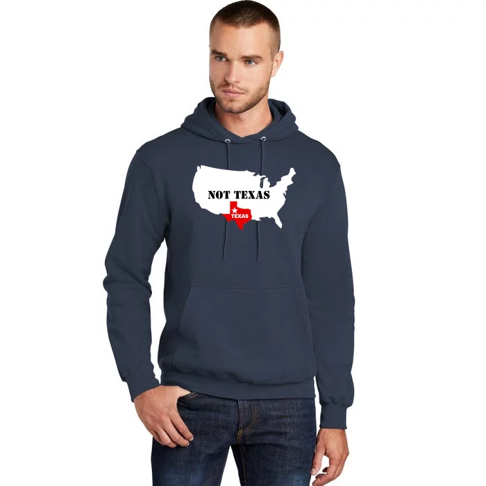 Texas Not Texas Map Tall Hoodie