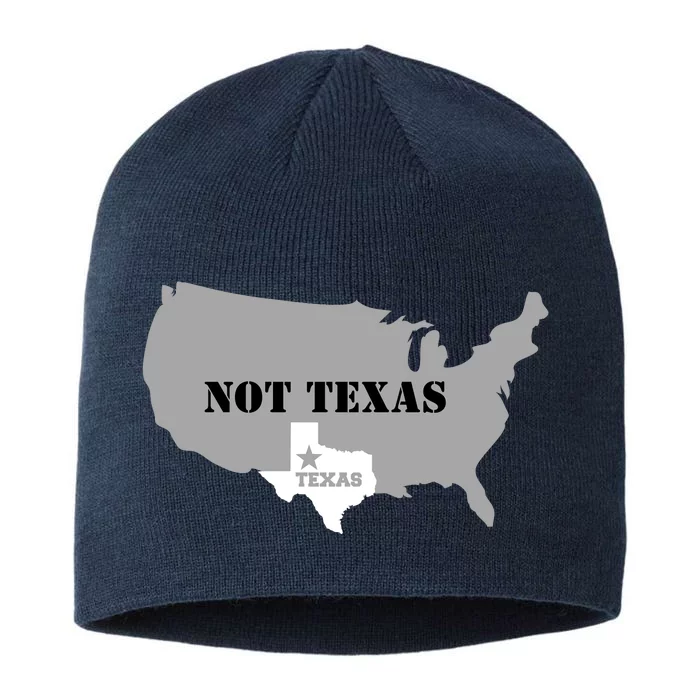 Texas Not Texas With America Map 8 1/2in Sustainable Knit Beanie