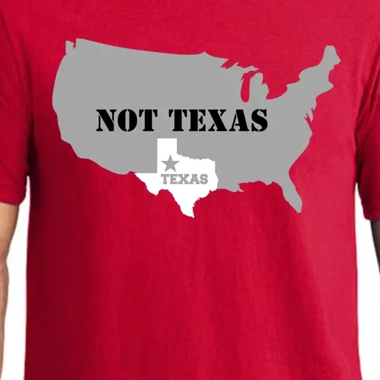 Texas Not Texas With America Map Pajama Set