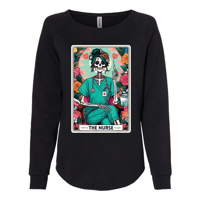 The Nurse Tarot Card Womens California Wash Sweatshirt