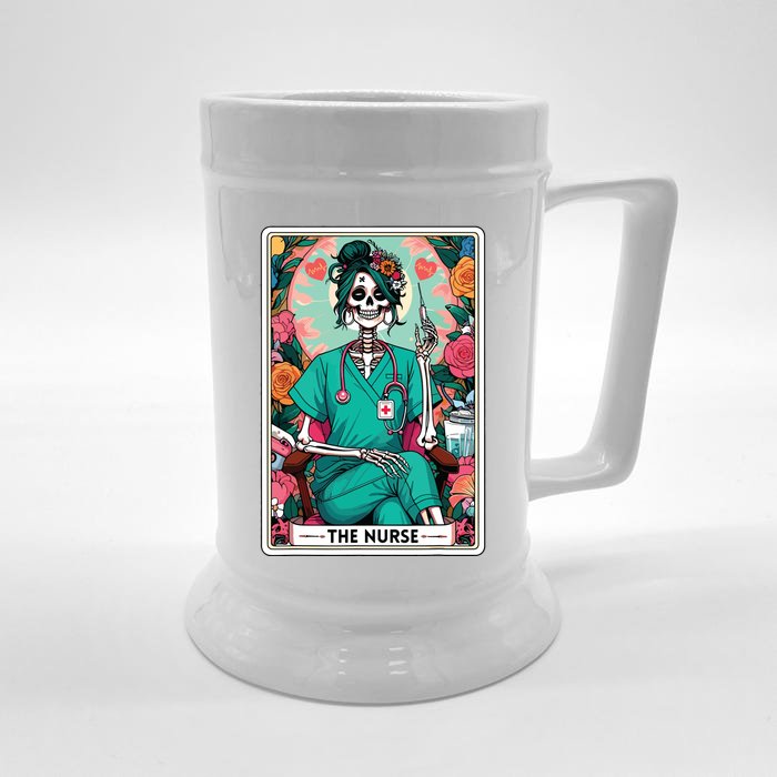 The Nurse Tarot Card Front & Back Beer Stein