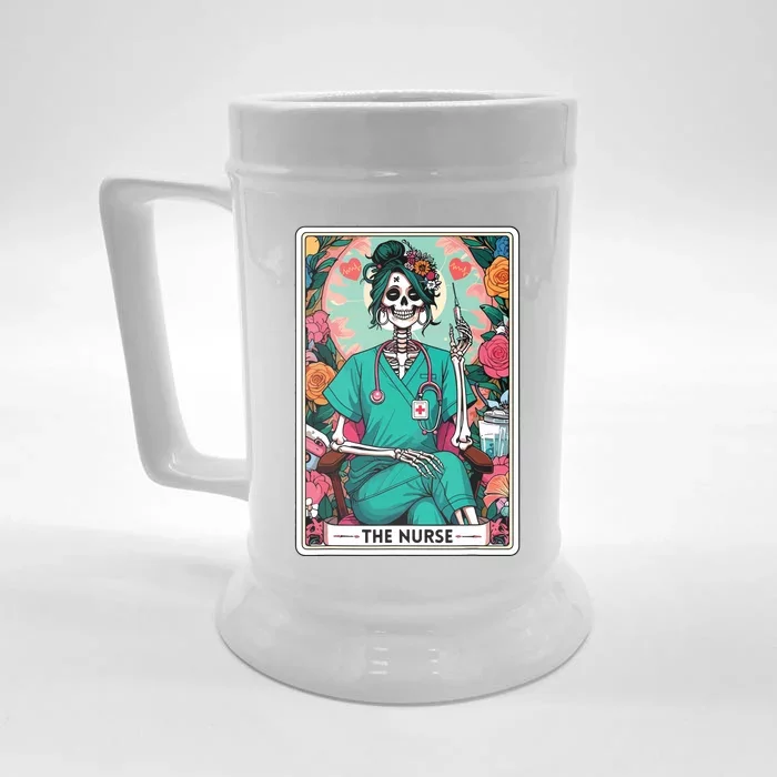 The Nurse Tarot Card Front & Back Beer Stein