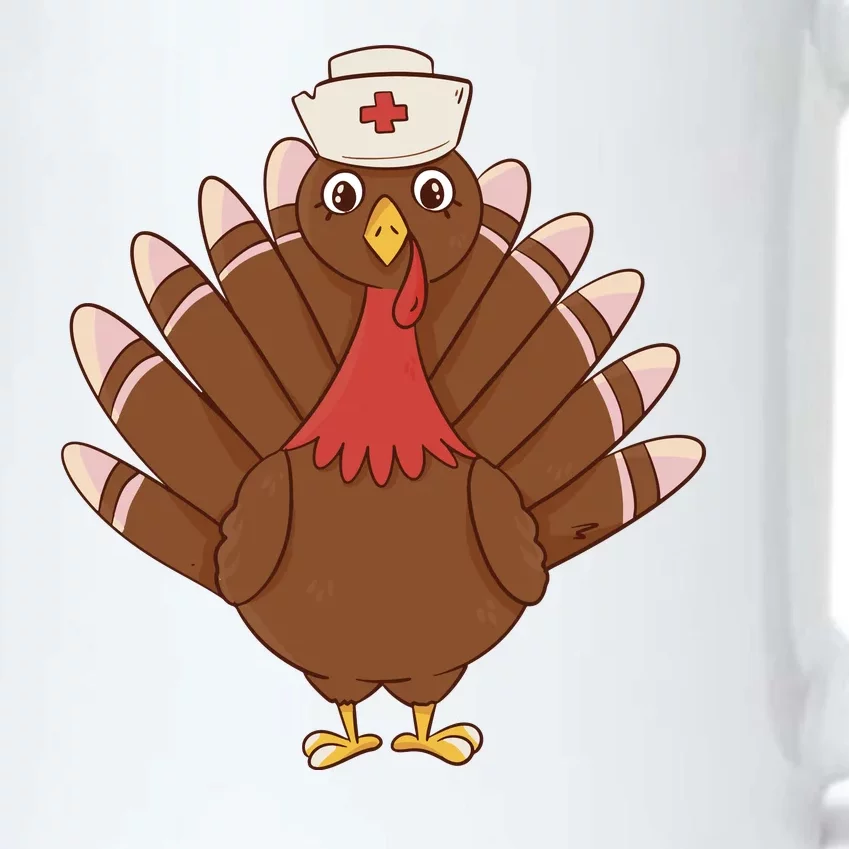 Turkey Nurse Thanksgiving Black Color Changing Mug