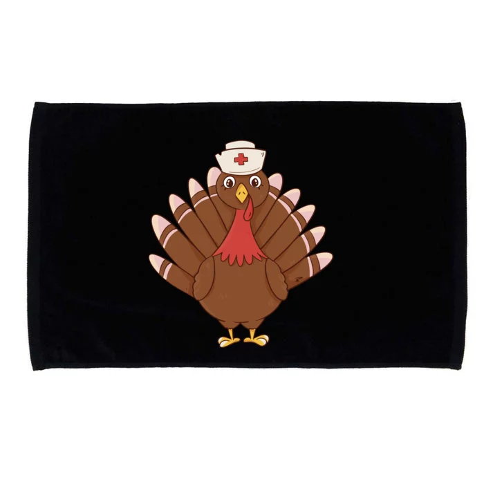 Turkey Nurse Thanksgiving Microfiber Hand Towel