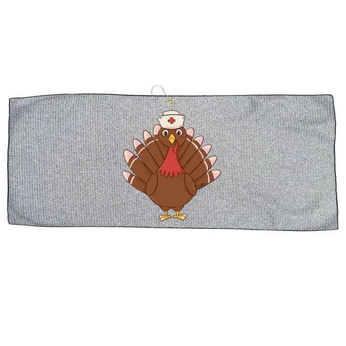 Turkey Nurse Thanksgiving Large Microfiber Waffle Golf Towel