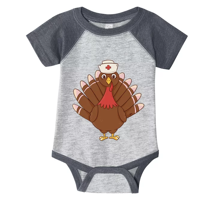 Turkey Nurse Thanksgiving Infant Baby Jersey Bodysuit