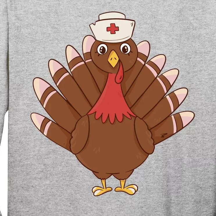 Turkey Nurse Thanksgiving Tall Long Sleeve T-Shirt