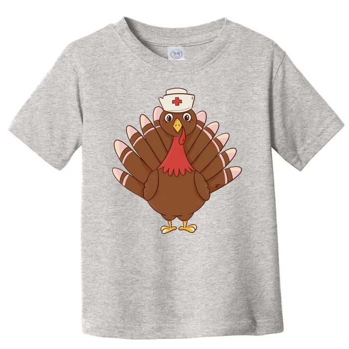 Turkey Nurse Thanksgiving Toddler T-Shirt