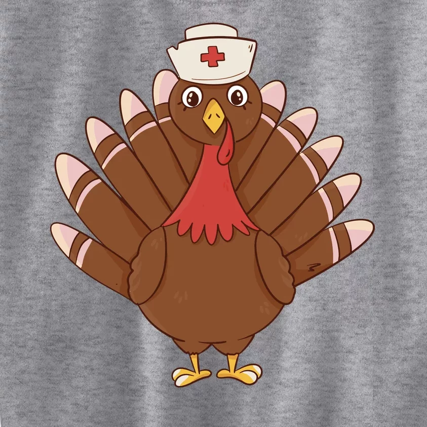 Turkey Nurse Thanksgiving Kids Sweatshirt