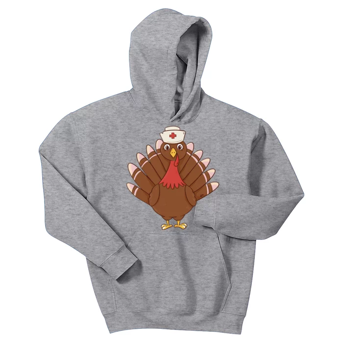 Turkey Nurse Thanksgiving Kids Hoodie