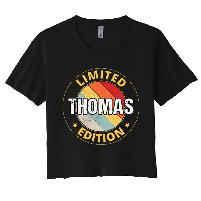 Thomas Name Women's Crop Top Tee