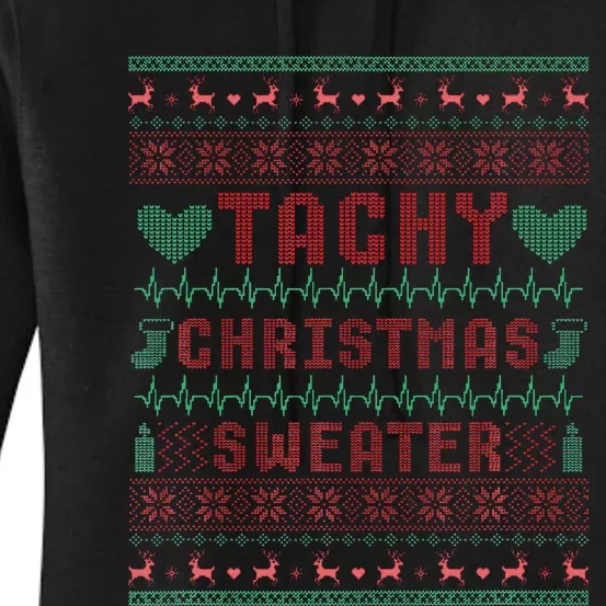 Tachy Nurse Ugly Christmas Sweater Doctor Medical Women's Pullover Hoodie