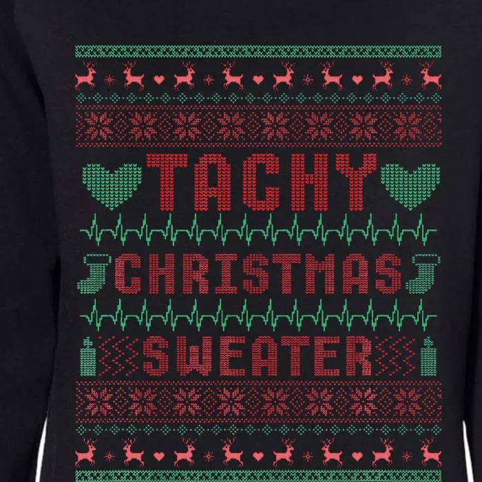 Tachy Nurse Ugly Christmas Sweater Doctor Medical Womens California Wash Sweatshirt