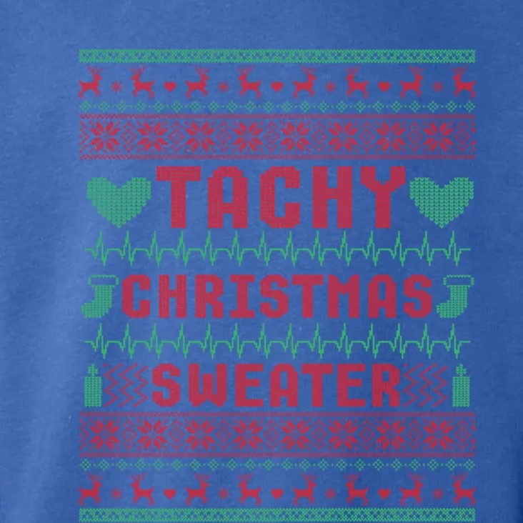 Tachy Nurse Ugly Christmas Sweater Medical Cardiac Icu Xmas Gift Toddler Hoodie