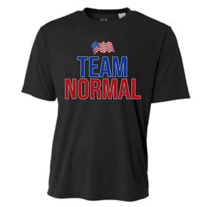 Team Normal United States Flag Patriotic Cooling Performance Crew T-Shirt