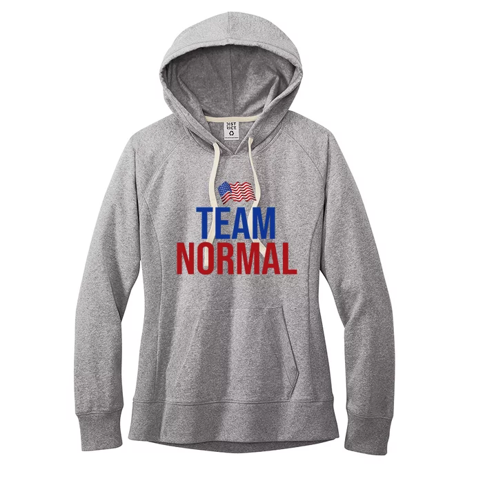 Team Normal United States Flag Patriotic Women's Fleece Hoodie