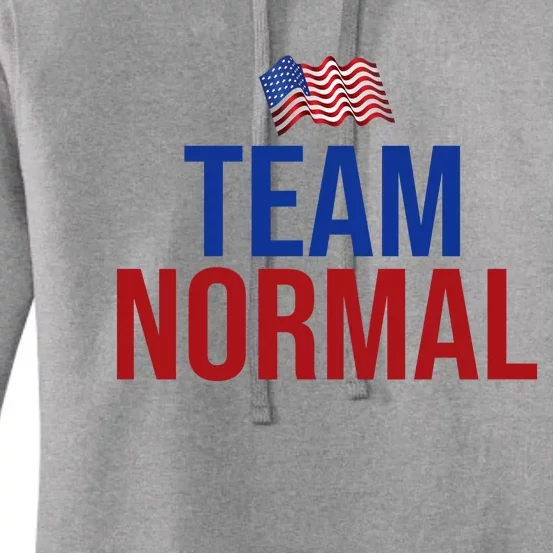 Team Normal United States Flag Patriotic Women's Pullover Hoodie