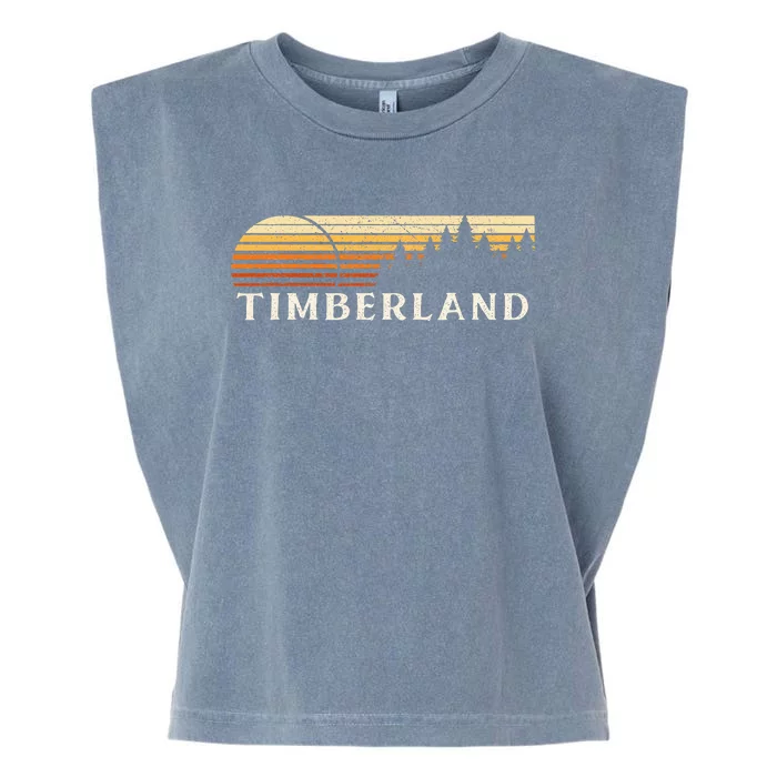 Timberland Nc Vintage Evergreen Sunset Eighties Retro Garment-Dyed Women's Muscle Tee