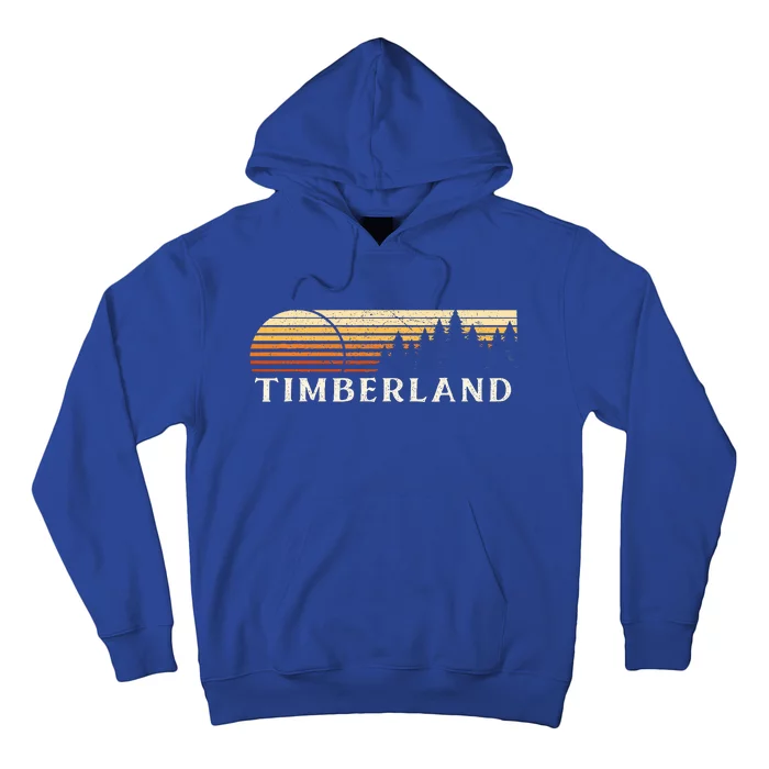 Timberland NC Vintage Evergreen Sunset Eighties Retro Hoodie