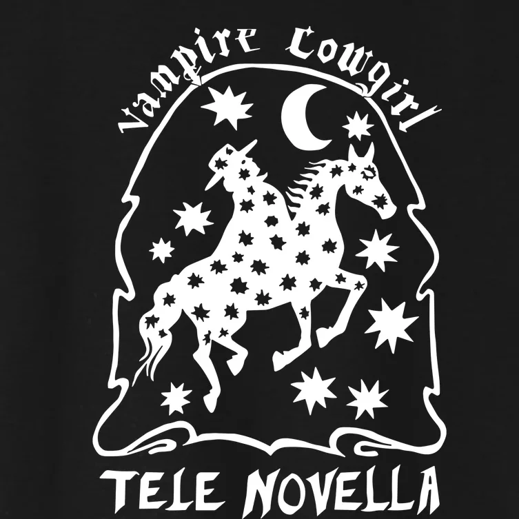 Tele Novella Vampire Cowgirl Women's Crop Top Tee