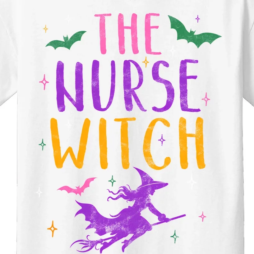 The Nurse Witch Halloween Matching Group Costume Long Sleeve Kids T-Shirt