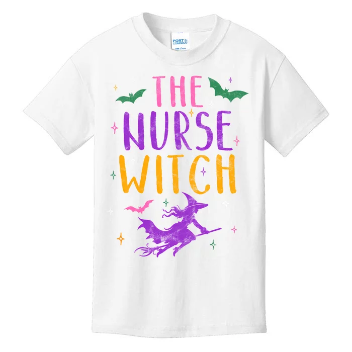 The Nurse Witch Halloween Matching Group Costume Long Sleeve Kids T-Shirt