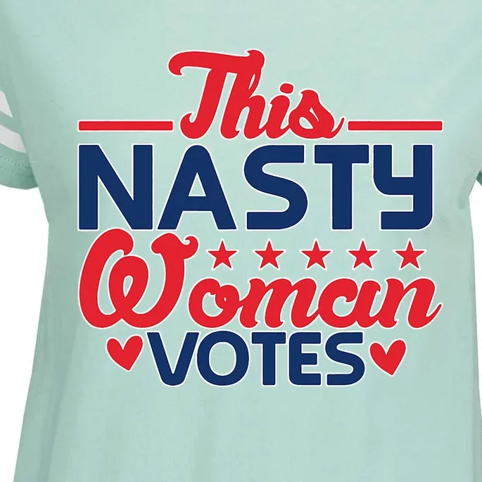 This Nasty Woman Votes 2024 Enza Ladies Jersey Football T-Shirt