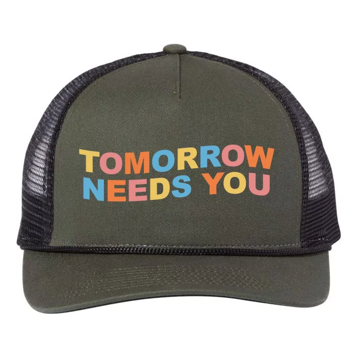 Tomorrow Needs You Mental Health Awareness Retro Rope Trucker Hat Cap