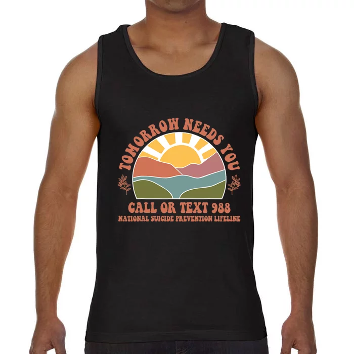 Tomorrow Needs You National Suicide Prevention Lifeline Comfort Colors® Tank Top