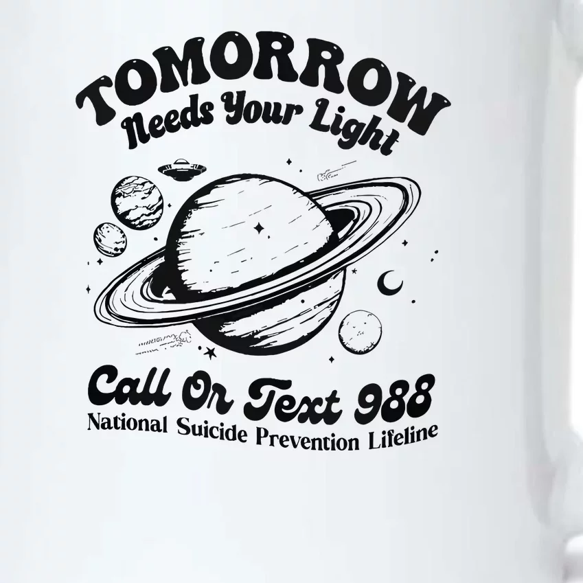 Tomorrow Needs Your Light 988 Suicide Prevention Black Color Changing Mug