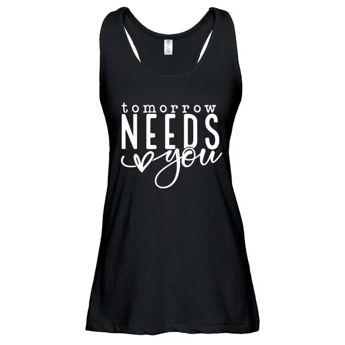 Tomorrow Needs You Mental Health Ladies Essential Flowy Tank