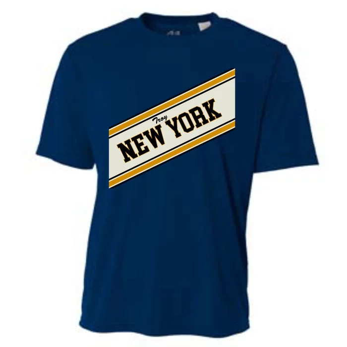 Troy New York Varsity Logo Cooling Performance Crew T-Shirt