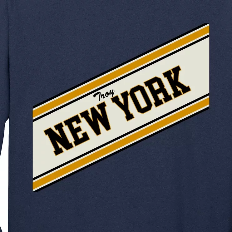 Troy New York Varsity Logo Long Sleeve Shirt