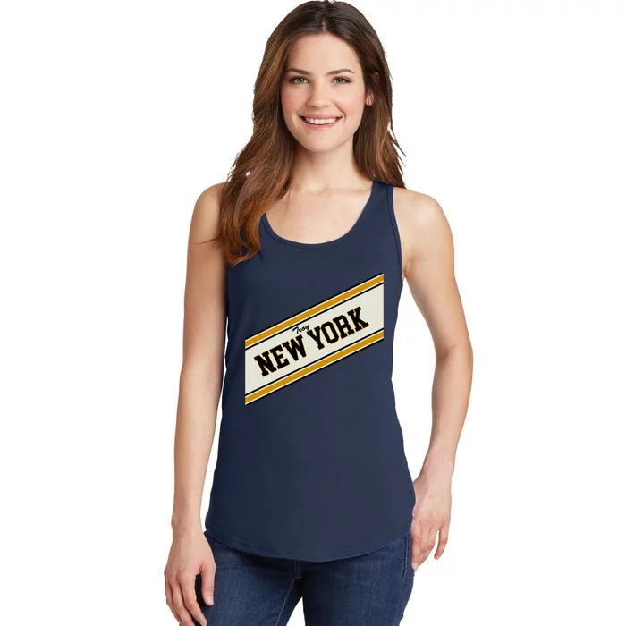 Troy New York Varsity Logo Ladies Essential Tank