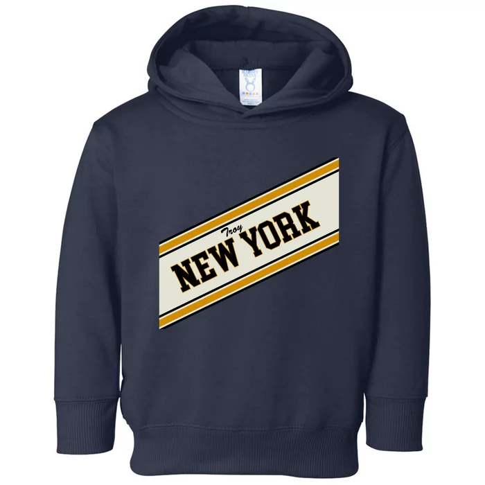 Troy New York Varsity Logo Toddler Hoodie