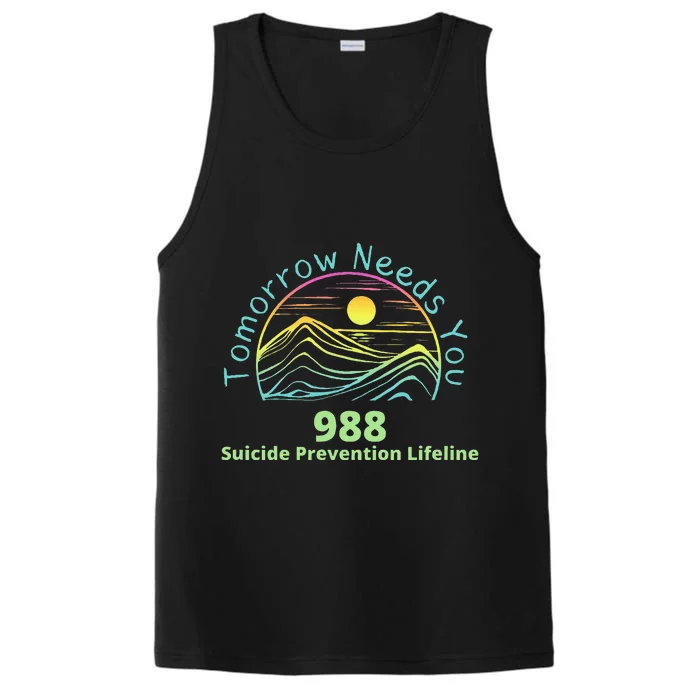 Tomorrow Needs You Suicide Awareness Suicide Prevention Performance Tank