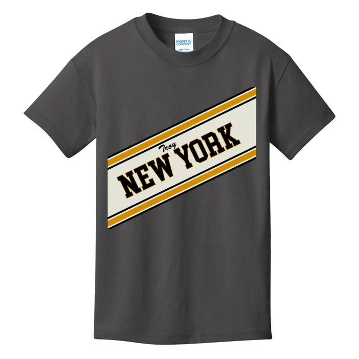 Troy New York Varsity Logo Kids T-Shirt