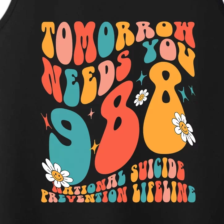 Tomorrow Needs You 988 National Suicide Prevention Lifeline Performance Tank