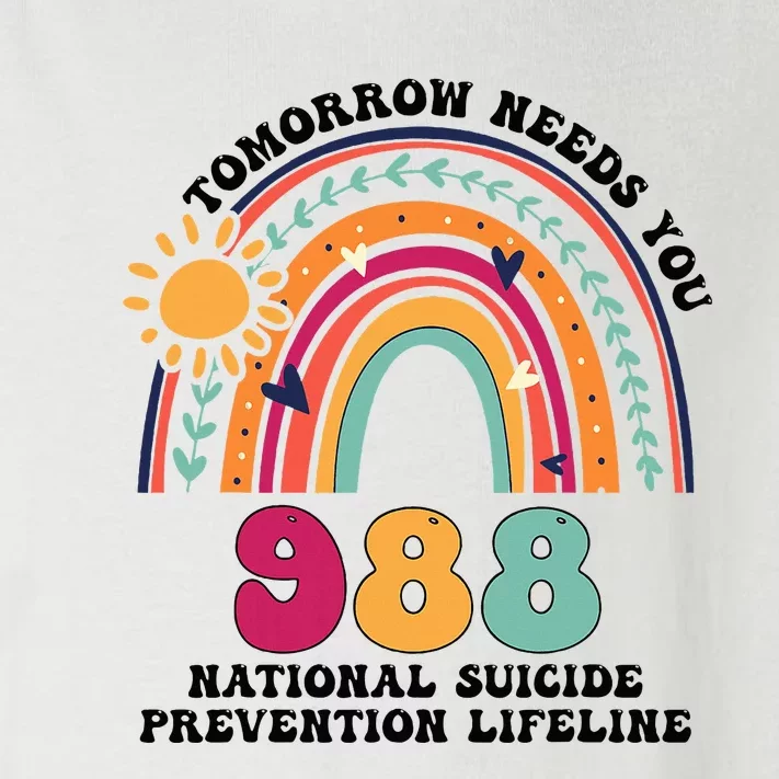 Tomorrow Needs You 988 National Suicide Prevention Lifeline Toddler Long Sleeve Shirt