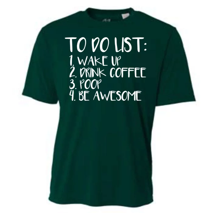 To Do List Be Awesome Cooling Performance Crew T-Shirt