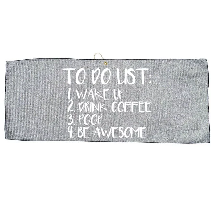 To Do List Be Awesome Large Microfiber Waffle Golf Towel