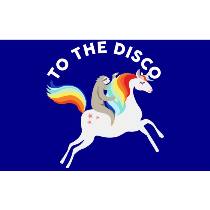 To The Disco Funny Sloth Unicorn Bumper Sticker