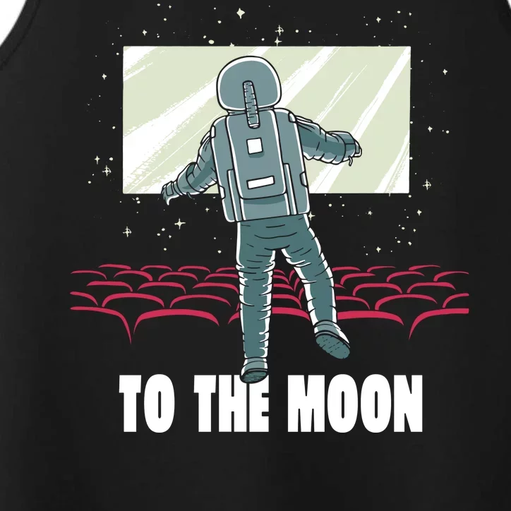 To The Moon Astronaut Movie Theatre Performance Tank