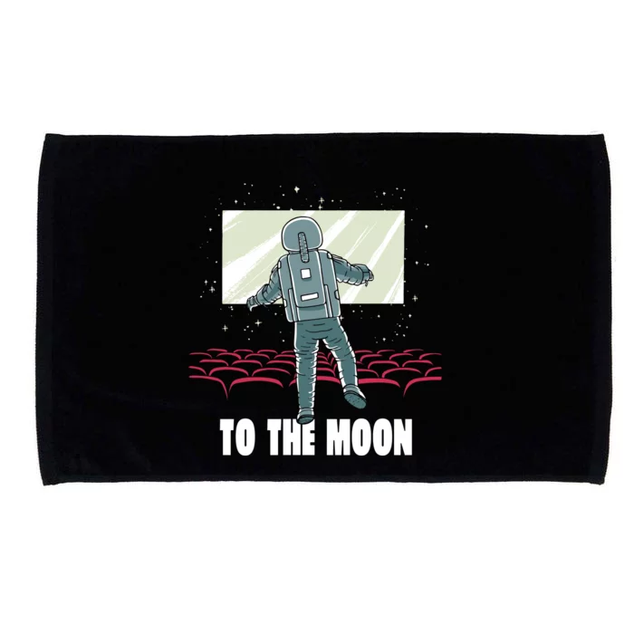 To The Moon Astronaut Movie Theatre Microfiber Hand Towel